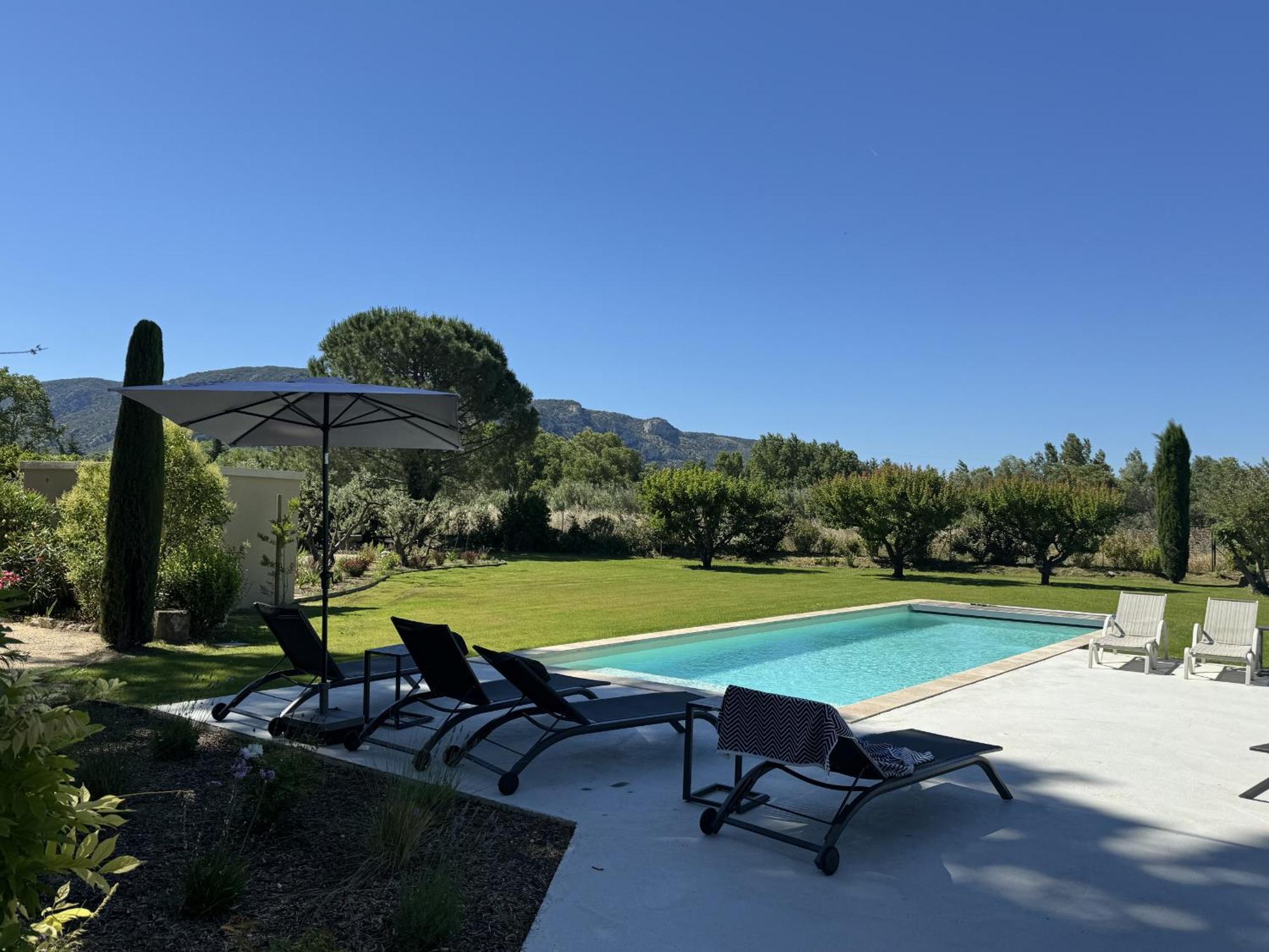 Provencal House With Heated Pool, View Of The Luberon In Robion - Accommodates 12 People. Exterior photo